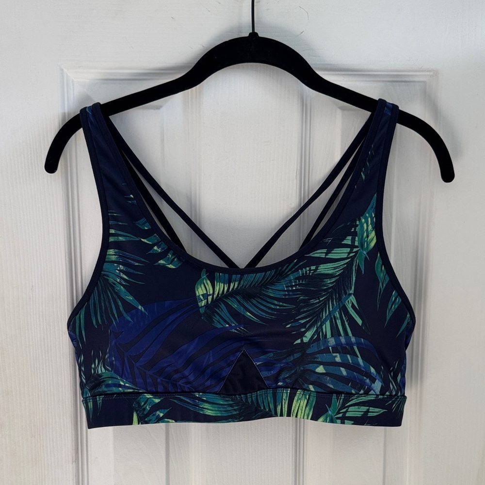 Tropical Print Padded Champion Sports Bra
